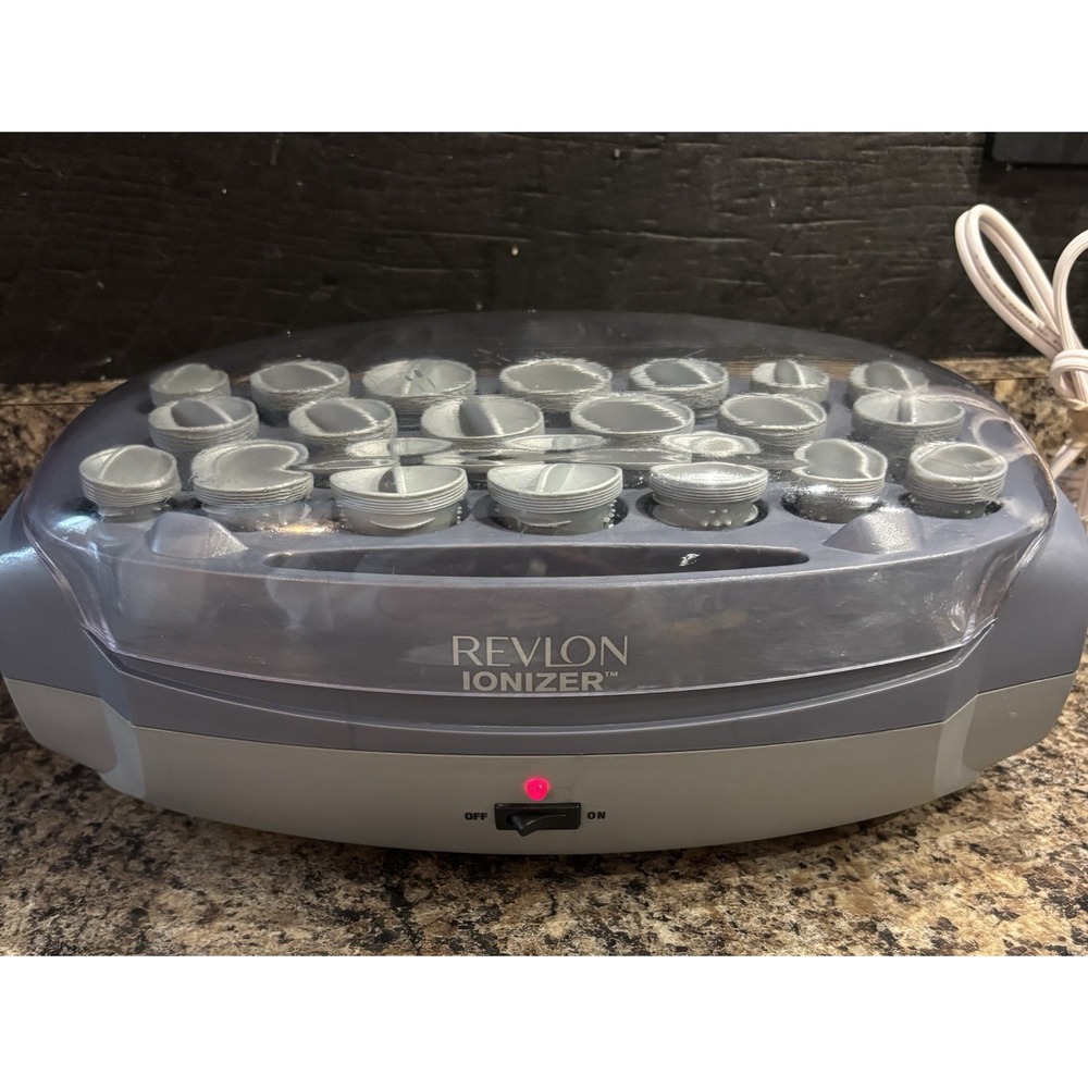 Revlon RV261 Ionic Hairsetter 20 Hot Rollers Curlers Missing Clips